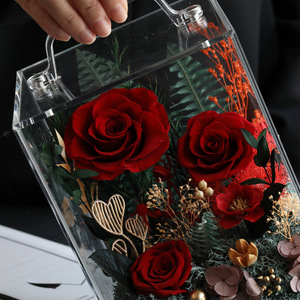 Boîte cadeau de roses éternelles pour la fête de Tanabata, la fête <span class=keywords><strong>des</strong></span> mères, la saison <span class=keywords><strong>des</strong></span> diplômes, à offrir à une petite amie, une professeure, ou lors d'autres événements. - Product Image 2
