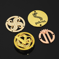Accessoires de vêtement, sac, chaussure, abaya, hijab, étiquettes en relief, logo de marque personnalisé, quincaillerie, étiquette métallique plaquée, écologique pour