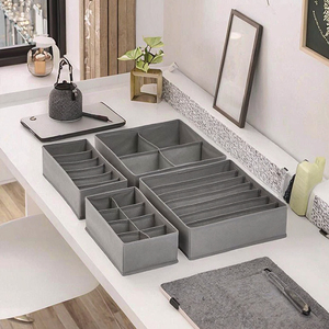 24-Cell Foldable Fabric Drawer Organizer Divider for <strong>Wardrobe</strong> Closet Storage <strong>Boxes</strong> for Clothing Socks Underwear Organization - Product Image 3