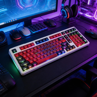 Teclado Mecánico para Juegos 98% RGB, 98 Teclas, Teclado Mecánico Inalámbrico de Tamaño Completo para Oficina y Juegos, para Computadora Portátil y PC con Windows