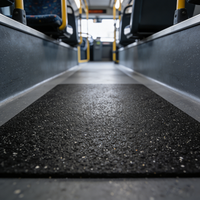Tapis de sol en caoutchouc pour bus, sur mesure, imperméables, écologiques, amortissants et insonorisants, découpés sur mesure