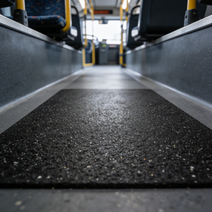 Revêtement de sol en caoutchouc pour bus sur mesure, imperméable, écologique, absorbant les chocs et réduisant le bruit - Product Image 4