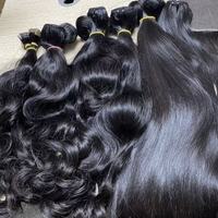Cheveux humains vierges non traités, lisses, vietnamiens, cuticules alignées, fournisseur de cheveux vierges, extensions de cheveux indiennes et cambodgiennes