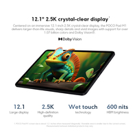 POCO Pad M1 Versi Global CPU Snapdragon ®   Platform Seluler 7s Gen 4 Layar 12.1" 2.5K tajam seperti kristal Xiaomi HyperOS 2
