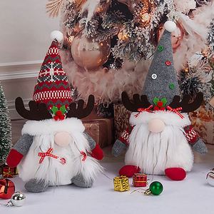Großhandel Fabrik Weihnachtsdekorationen Rudolph Stoff Umweltfreundliche Unregelmäßig Geformte Beleuchtete Gesichtslose Puppen-Dekorationen - Product Image 1