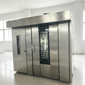 <span class=keywords><strong>Four</strong></span> rotatif commercial <span class=keywords><strong>à</strong></span> <span class=keywords><strong>bois</strong></span> 32/64 plateaux en acier inoxydable pour boulangerie - Product Image 2