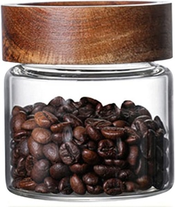 Bocal en Verre de Rangement Personnalisé pour Cuisine, Pot Mason à Épices Alimentaire avec Couvercle, Bocal de Rangement Alimentaire en Verre avec Bambou Hermétique - Product Image 2