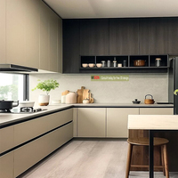 Meubles de cuisine modulaires sur mesure, écologiques, ignifuges, avec cave à vin, tiroir, panier, robinet en verre – Fabricant chinois WISION certifié
