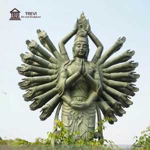 Escultura de Buda de las <span class=keywords><strong>Mil</strong></span> Manos de Bronce TREVI, Estatua Budista Tradicional Antigua Personalizada de Gran Tamaño para Decoración de Templos - Product Image 3