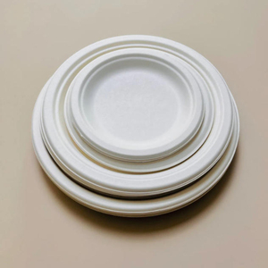 Plateaux alimentaires ronds jetables extra larges <span class=keywords><strong>de</strong></span> 14 pouces, robustes, pour écrevisses, homards, desserts, fruits <span class=keywords><strong>de</strong></span> <span class=keywords><strong>mer</strong></span>, grillades et fêtes - Product Image 1