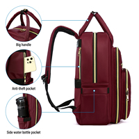 LOVEVOOK 17 pouces Sac à dos de voyage décontracté de haute qualité Sac à dos pour ordinateur portable mode imperméable grand logo personnalisé Sacs d'école
