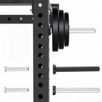 Support mural et sur pied pour disques de musculation en acier inoxydable, accessoire de rangement pour rack de musculation et salle de sport