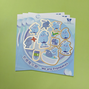 Hoja de pegatinas adhesivas de vinilo impermeable de alta calidad con impresión personalizada, troqueladas, holográficas y personalizadas. - Product Image 2