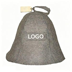 Gorro de Sauna de Fieltro HKZB con Logotipo Personalizado, Gorro de Ducha Reutilizable de Fieltro para Adultos, Protección Contra el Calor - Product Image 1