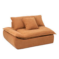Canapé convertible de luxe contemporain tissu éponge tufté avec design de voile de compression pour salon ensemble de canapés