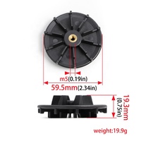 Disque de transmission en plastique M5 pour mixeur électrique, pièces de rechange pour mixeur domestique, accouplement de presse-agrumes