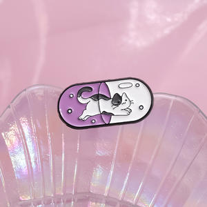 廉价定制标志毕业珐琅医用药丸翻领别针制成金属医用药丸珐琅别针徽章胸针 - Product Image 6