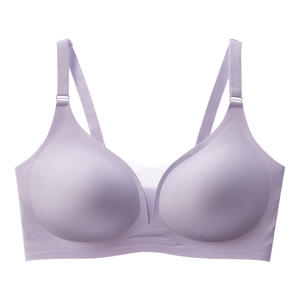 Sujetador Push-Up Sin Costuras y Sin Aros para Tallas Grandes, Estilo Europeo-Americano, Cómodo, Antideslizante, Sólido, Transfronterizo - Product Image 3