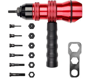 Pistolet à écrous électrique de qualité industrielle <span class=keywords><strong>LISCA</strong></span> L-HT2317 pour M3-M10 avec têtes de conversion en aluminium - Product Image 6