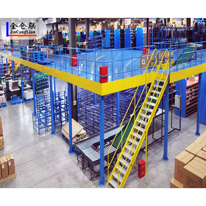 Tùy chỉnh lửng nền tảng 1000-3000kg mỗi mét vuông với thang máy lửng văn phòng lửng hệ thống 2-3 tầng với cầu thang - Product Image 3