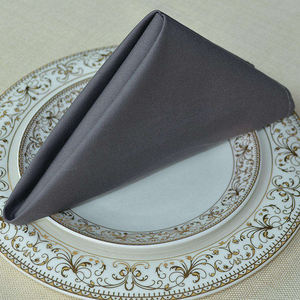 Serviettes en tissu satiné de coton faites à la main Style uni réutilisables pour les mariages Avion Personal Touch Restaurants - Product Image 5