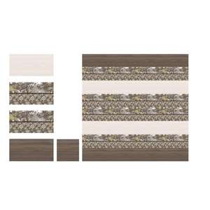 Azulejos de pared de cerámica con diseño de flores, color marrón, esmaltados, 30x60cm - Product Image 6