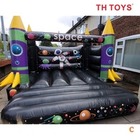 Château gonflable commercial à thème spatial, location de château gonflable pour fête, rebondisseur, fusée, astronaute, maison de rebond