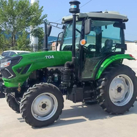 Mesin pembajak Rotary Tiller Garden Cultivator Backhoe Loader 4x4 traktor kompak dengan Loader dan Backhoe
