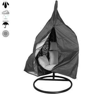 <span class=keywords><strong>Housse</strong></span> de chaise suspendue imperméable en tissu Oxford résistant avec fermeture éclair pour jardin, patio, toutes saisons - Product Image 2