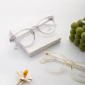 Hoge Kwaliteit Merk Bril Transparant High-End Oog Glazen Frame Custom Logo Acetaat Optische Brillen Frames