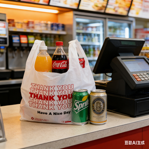 ถุงพลาสติก PE แบบเสื้อยืด รีไซเคิลได้ เป็นมิตรกับสิ่งแวดล้อม ทนทาน พร้อมหูหิ้วยาวสำหรับซุปเปอร์มาร์เก็ตและร้านขายของชำ - Product Image 1