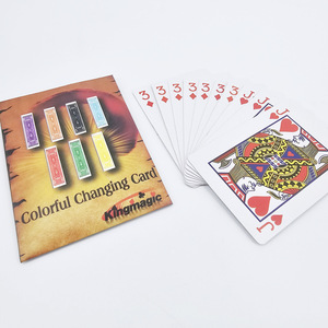 G0335 Kingmagic Magic Props Manufacturer Wholesale Children's Holiday Talent <b>Playing</b> <b>Cards</b> - Product Image 3