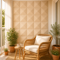 Panneaux muraux acoustiques en feutre polyester 3D insonorisants et absorbants le son, décoratifs pour la maison et le bureau