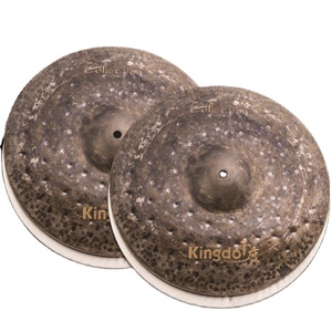 <span class=keywords><strong>Cymbale</strong></span> Kingdo 2026 en gros, <span class=keywords><strong>cymbale</strong></span> hi-hat sèche de haute qualité B20 13 pouces, instrument de percussion pour ensemble de cymbales professionnelles faites à la main - Product Image 5