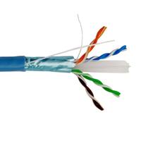 Cable Ethernet para Interiores OEM de 305m, UTP, Revestimiento de PVC LSZH, Cat6 LAN, Aislamiento HD-PE, Conductor Sólido, 4 Pares, Cable de Comunicación Puro