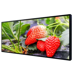 LG 55 inch lcd video wall ad display with 4K 3.5 mm seam in four installation types digital signage screen display