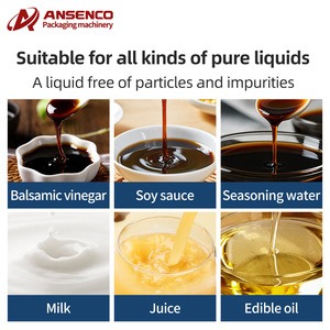 Machine de remplissage et d'emballage électrique de poudre en sachets stand-up, prix usine, pour vinaigre balsamique, sauce soja, assaisonnements, eau et produits comestibles - Product Image 4