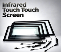 Écran tactile LED horizontal de 110 pouces pour centre commercial, affichage d'informations en libre-service, haute définition, multi-touch, USB, personnalisable