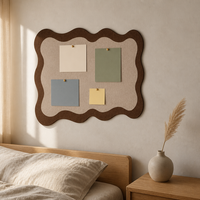 Panneau mural créatif en feutre de style nordique pour affichage de photos, avec crochets et attaches auto-agrippantes, sans perçage, pour la décoration intérieure