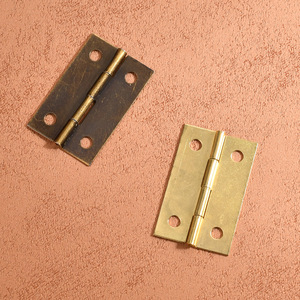 Boîte cadeau en fer de style ancien - Petite boîte à charnière - 1,5 pouce - Charnière 34x22mm - Ouverture durable à 180° - Pour usage scolaire et hospitalier - Product Image 4