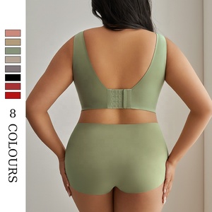 Reggiseno taglie forti fino a 200 libbre supporto busto grande per ridurre il cedimento <span class=keywords><strong>senza</strong></span> reggiseno con <span class=keywords><strong>ferretto</strong></span> e set brevi per donne più pesanti - Product Image 4