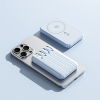 Batterie externe portable sans fil 10000 mAh en gros avec 4 câbles de charge intégrés, charge rapide PD, sorties multiples, logo personnalisé