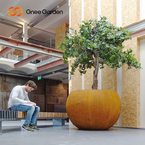 Jardinera Exterior Minimalista de Acero Corten Cuadrada Grande Resistente a la Corrosión - Product Image 6