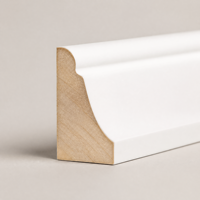 Plinthe en bois de pin blanc apprêté, étanche, 5,4 mètres, pour décoration intérieure moderne, vente en gros à prix réduit