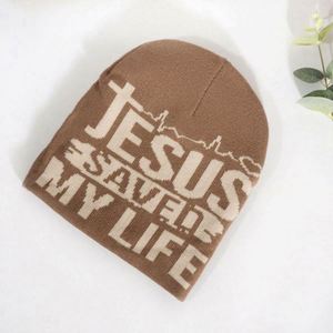 Gorros de Punto Unisex de Moda para Invierno, Gorros con Diseño de Jesús, Tejido Jacquard, Logotipo Personalizado, Transpirables, Impermeables, para Viajar, 100% - Product Image 6