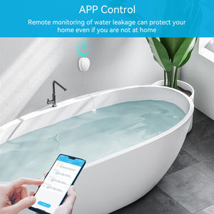 جهاز استشعار غمر المياه الذكي واي فاي من تويا مع تطبيق وإنذار صوتي، مستشعر مستوى المياه وإنذار تسرب المياه - Product Image 4