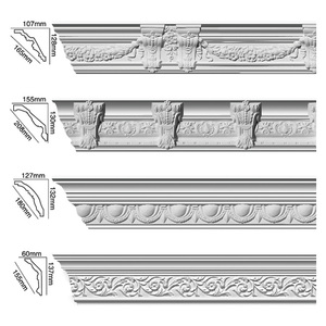 Corniche moderne en polyuréthane haute densité <span class=keywords><strong>Moulure</strong></span> de <span class=keywords><strong>plafond</strong></span> en PU légère pour villa Hôtel Atelier Hôpital - Product Image 4