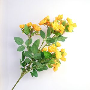 กิ่งดอกแอปเปิ้ลประดิษฐ์จากผ้าไหมเบโกเนีย 5 ก้าน <span class=keywords><strong>ดอกไม้</strong></span>หรูหราสำหรับตกแต่งบ้านภายใน - Product Image 5