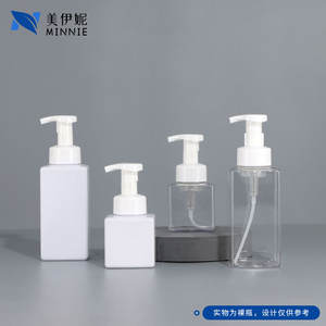 Botella cuadrada Minnie de 250ml y 500ml con bomba para limpiador facial, desinfectante de manos y mousse. - Product Image 5