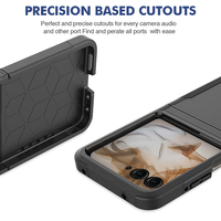 Pour Motorola Razr 2024/2025/Razr 60 Étui antichoc double couche TPU souple PC rigide Conception hybride Anti-empreintes digitales Dos mat